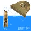 Heavy-Duty Gate Roller for Sliding/Rolling Gates, Grooved, up to 1,500 kg (120 mm) view 3