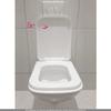 CLICKANDPRINT Diving Tower Toilet Sticker, 90 x 28.6 cm, Pink view 2