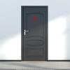 CLICKANDPRINT WC Sticker “Beverage Return,” 120 × 84.4 cm, Dark Red view 2