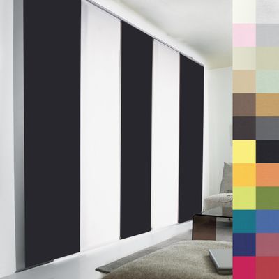 Sun World Custom-Made Panel Curtain, Opaque, Black, 180 H x 80 W cm