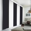 Sun World Custom-Made Panel Curtain, Opaque, Black, 180 H x 80 W cm view 2