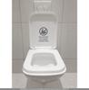 CLICKANDPRINT WC Sticker “Do Not Feed the Toilet Ducks,” 150 × 102.9 cm, Concrete Gray view 2