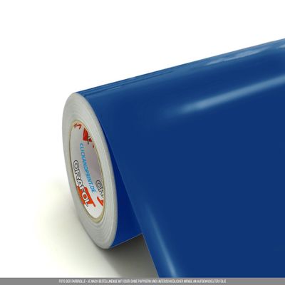 CLICKANDPRINT 3 m Adhesive Film, 63 cm Wide, Marine Blue