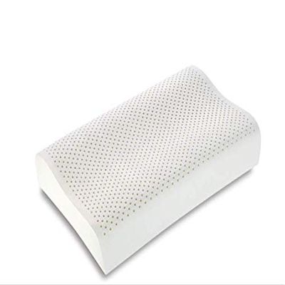 VIGLIETTI NATURAL BEDDING Bio-Ergonomic Natural Latex Pillow, Cotton Cover, H 11/9