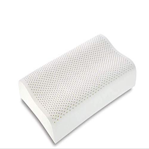 VIGLIETTI NATURAL BEDDING Bio-Ergonomic Natural Latex Pillow, Cotton Cover, H 11/9
