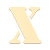 Plywood Letters/Numbers – Stencil, Lettering & Special Characters – Poplar, 3 mm, 10 cm, Uppercase X view 1