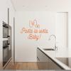 CLICKANDPRINT Wall Decal “Pasta la vista, Baby!” 170 x 109.2 cm, Orange view 2
