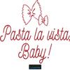 CLICKANDPRINT “Pasta la vista, Baby!” Wall Decal, 70 x 45 cm, Dark Red view 1