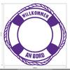 CLICKANDPRINT Lifebuoy Sticker, 50 x 49.6 cm, Light Violet view 2