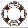 CLICKANDPRINT Lifebuoy Sticker, 20 x 19.9 cm, Brown view 2