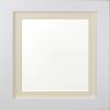 Frames By Post White Photo Frame with Ivory Mount, 39 mm, 8 x 6 in for 6 x 4 in Picture view 1
