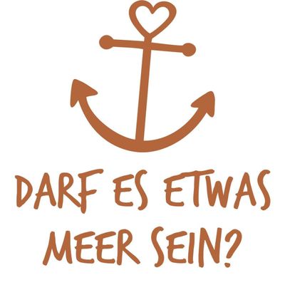 CLICKANDPRINT Wall Sticker “A Little Sea, Anyone?”, 20 x 17.9 cm, Hazel Brown