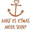 CLICKANDPRINT Wall Sticker “A Little Sea, Anyone?”, 20 x 17.9 cm, Hazel Brown view 1