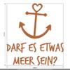 CLICKANDPRINT Wall Sticker “A Little Sea, Anyone?”, 20 x 17.9 cm, Hazel Brown view 3