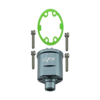 GPM Aluminum Front Differential Case for Traxxas XO-01 Supercar, Gray Silver, 1-Piece Set