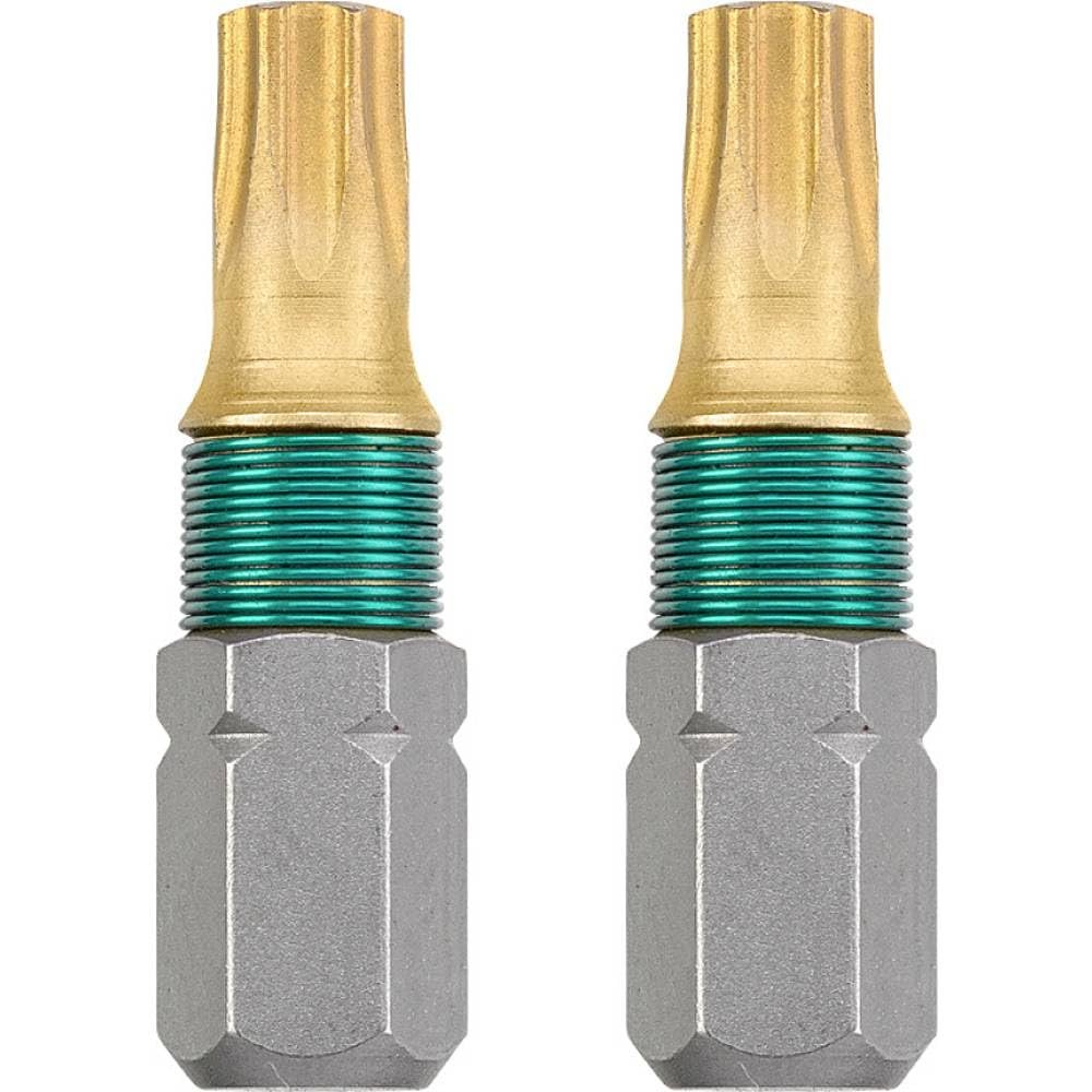 kwb 2-Pack 25 mm TORX T15 Bits, Titanium, 1/4 in. Hex Shank