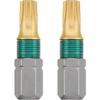 kwb 2-Pack 25 mm TORX T15 Bits, Titanium, 1/4 in. Hex Shank view 1