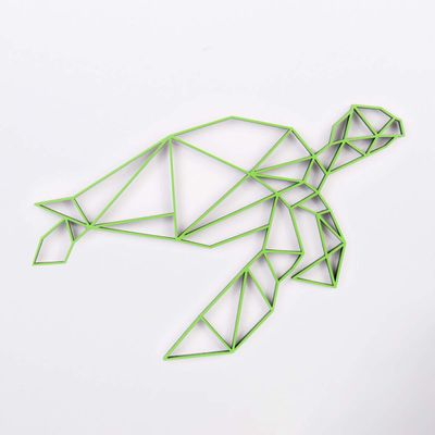 KLEINLAUT 3D Origami Turtle, 30 x 25.4 cm (L), Neon Orange