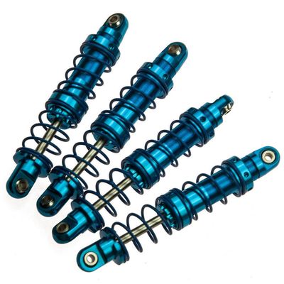 4-Piece 70 mm Blue Aluminum Shocks for 1/10 RC Crawlers