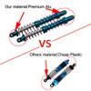 4-Piece 70 mm Blue Aluminum Shocks for 1/10 RC Crawlers view 2