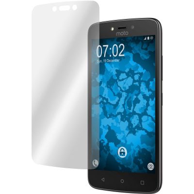 PhoneNatic 2-Pack Clear Flexible Screen Protectors for Lenovo Moto C