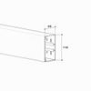 WITTKOWARE Cable Duct, 110 x 60 mm, 2 m, White, 8-Pack view 3