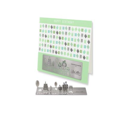 Skulpo Stainless Steel Pop-Up Birthday Card – Birthday Design