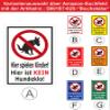 Melis-Folienwerkstatt Sign – No Dog Toilet – 30 × 20 cm – Drill Holes – 3 mm Aluminum Composite view 3