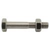 SC-Normteile Hex Head Bolts with Shank and Hex Nuts M8 x 70, 10-Pack, DIN 931/934, A2 Stainless Steel view 1