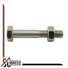 SC-Normteile Hex Head Bolts with Shank and Hex Nuts M8 x 70, 10-Pack, DIN 931/934, A2 Stainless Steel view 2