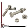SC-Normteile Hex Head Bolts with Shank and Hex Nuts M8 x 70, 10-Pack, DIN 931/934, A2 Stainless Steel view 4