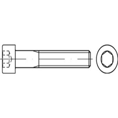 DIN 912/ISO 4762 Socket Head Cap Screws M20x50 Steel Grade 12.9 Plain, Hex Socket, 25 pcs