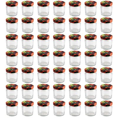 hoc z 50 Mini Jam Jars, 50 ml, with TO 43 Lids, 50-Pack