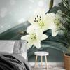 Runa Art Photo Wallpaper Flowers Lilies Abstract Modern Non-Woven Living Room Bedroom Made in Germany 308 x 220 cm Green 9134010b view 4
