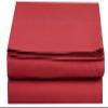 Elegant Comfort 1500 Thread Count Microfiber Sheet, Burgundy, California King view 1