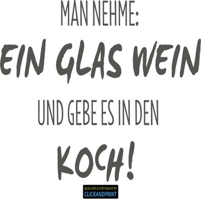 CLICKANDPRINT Sticker “Take: One Glass of Wine,” 60 x 37.0 cm, Aluminum Metallic Vinyl Decal