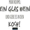CLICKANDPRINT Sticker “Take: One Glass of Wine,” 60 x 37.0 cm, Aluminum Metallic Vinyl Decal view 1