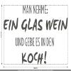 CLICKANDPRINT Sticker “Take: One Glass of Wine,” 60 x 37.0 cm, Aluminum Metallic Vinyl Decal view 2