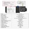 Heschen 4V21006 Pneumatic Solenoid Valve, AC 220 V, PT1/8, 5-Way, 2-Position view 4