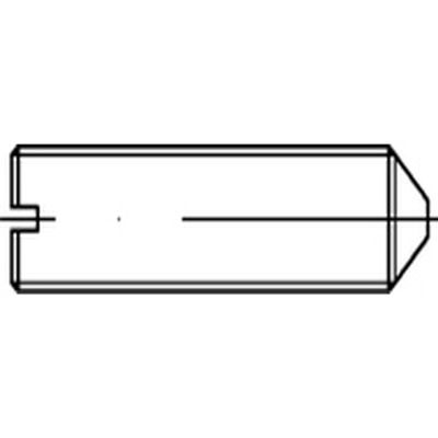 50 Slotted Set Screws DIN 553 1.4305 M2 x 4 Stainless Steel A1
