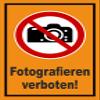 Melis-Folienwerkstatt No Photography Sign P029 – 60 × 40 cm, 3 mm Aluminum Composite, Pre-Drilled Holes, Multiple Sizes/Materials view 1