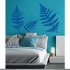 CLICKANDPRINT Ferns Wall Decal, 70 x 45.5 cm, Traffic Blue view 2