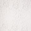 White Floral Flocked Lace Fabric, Stretch and Tulle Lace view 1
