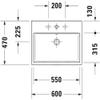 Duravit Vero Air Washbasin 60 x 47 cm, White view 3