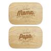 KIXY Hardwood Breakfast Boards, Best Mom and Dad Set view 1