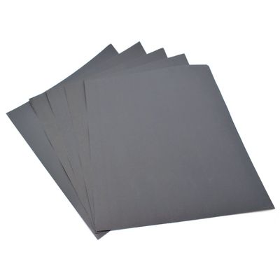 Sandpaper, 230 x 280 mm, Grit 2000, Wet/Dry, Silicon Carbide, 5 Sheets