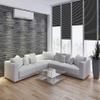 Custom-Made Aluminum Venetian Blind, Black, 130 cm H × 50 cm W view 3