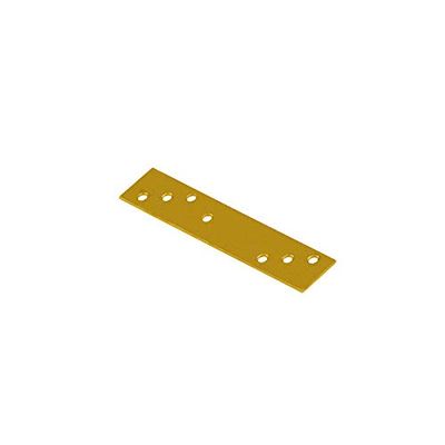 DMX Flat Connector Plate, Galvanized Yellow, 172 x 30 x 3.0 mm, 20-Pack