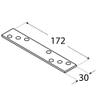DMX Flat Connector Plate, Galvanized Yellow, 172 x 30 x 3.0 mm, 20-Pack view 2