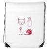 DIYthinker Cat Fishbone Knitted Wool Ball Bottle-Protector Animal Backpack Shopping Sports Bag Gift view 1